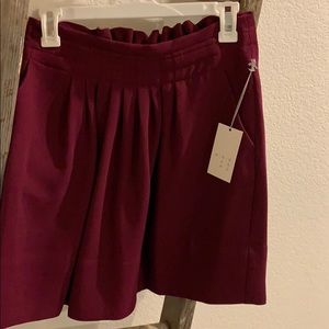 Merlot color skirt